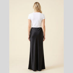 Satin Maxi Skirt | Elegant Design, Regular Fit for Women