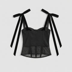 Sema | Cami Crop Top Mesh, Slim Fit