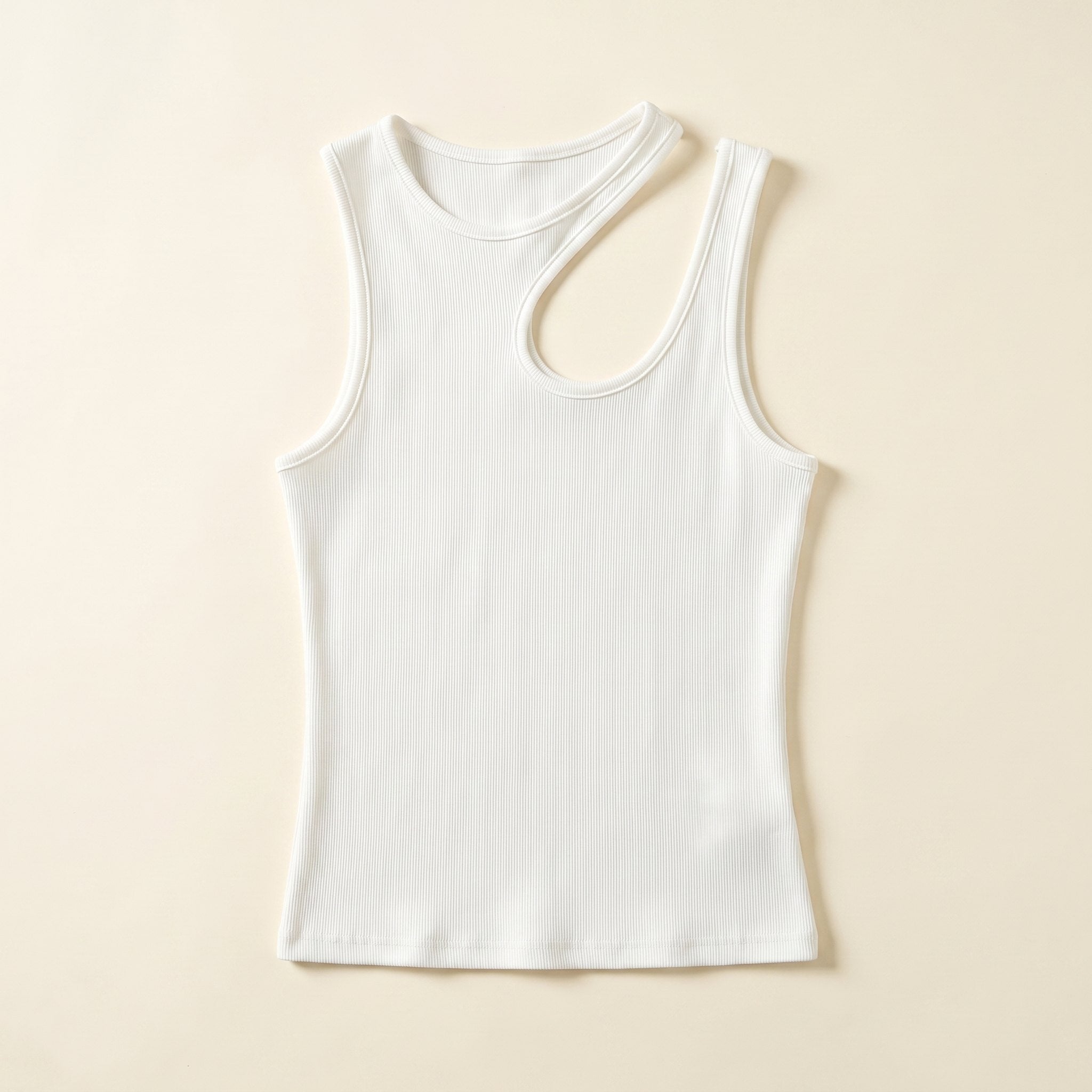 Sema | Cutout Tank Top Semi-Sheer, Slim Fit