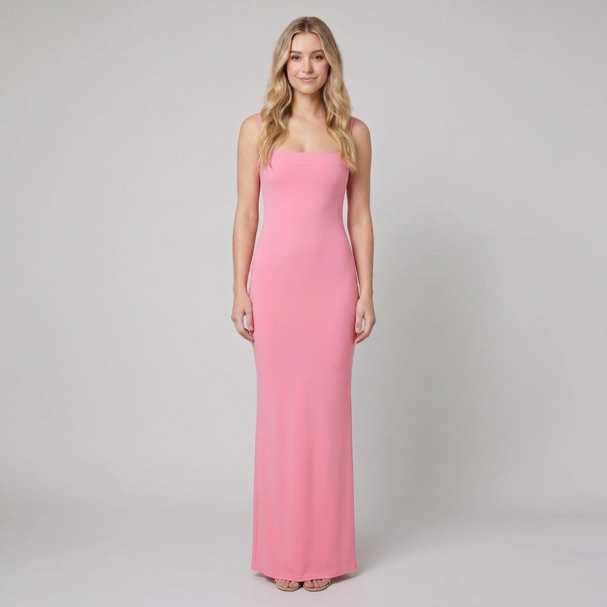 Sera | Evening Gown Square Neck, Maxi Length, High-Quality Fabric