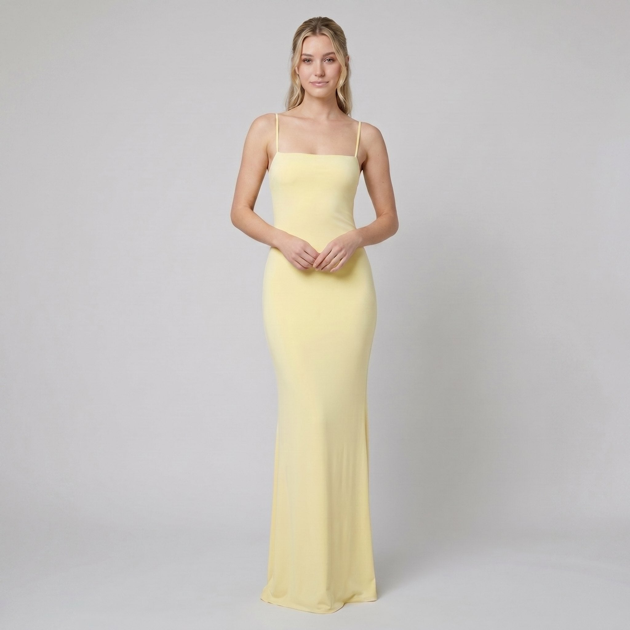Sera | Evening Gown Square Neck, Maxi Length, High-Quality Fabric