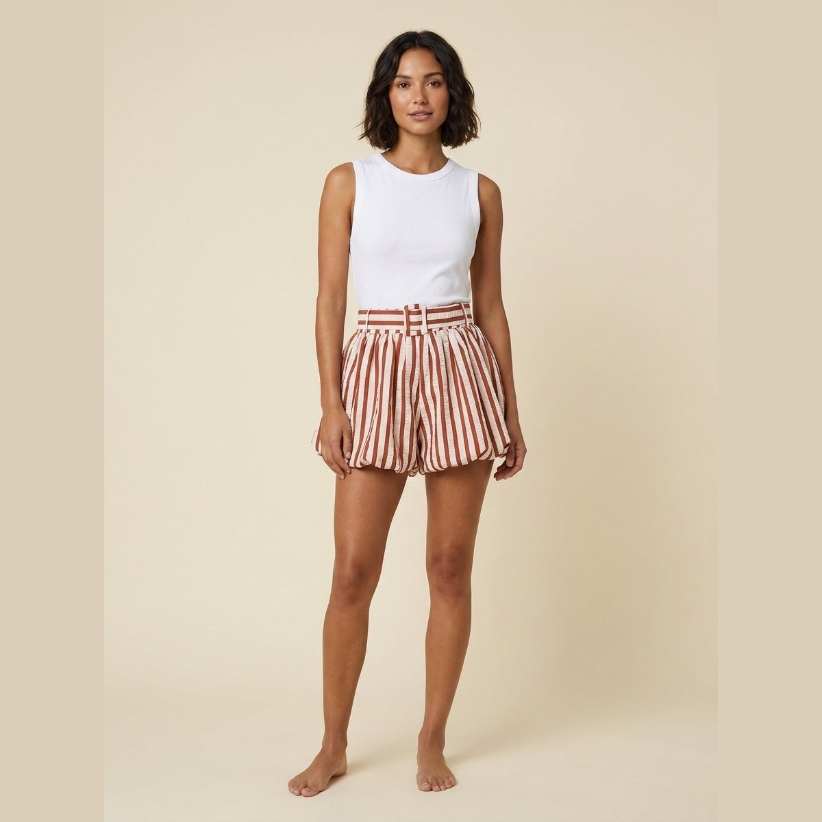 Sierra | Womens Shorts Soft Breathable Fabric, Ruched Design