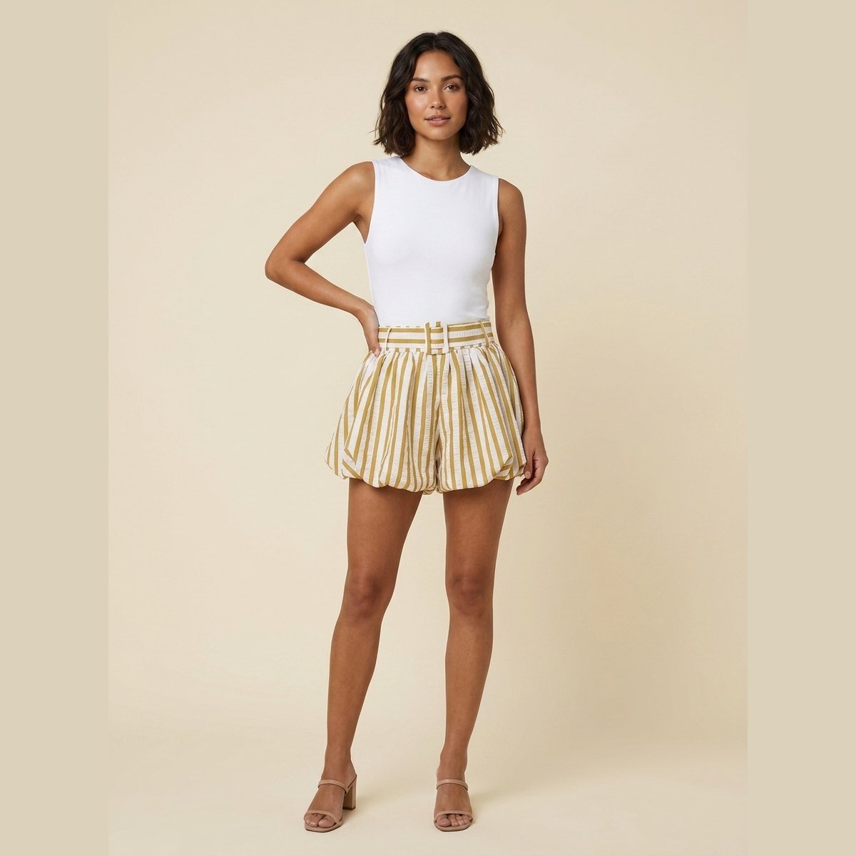 Sierra | Womens Shorts Soft Breathable Fabric, Ruched Design
