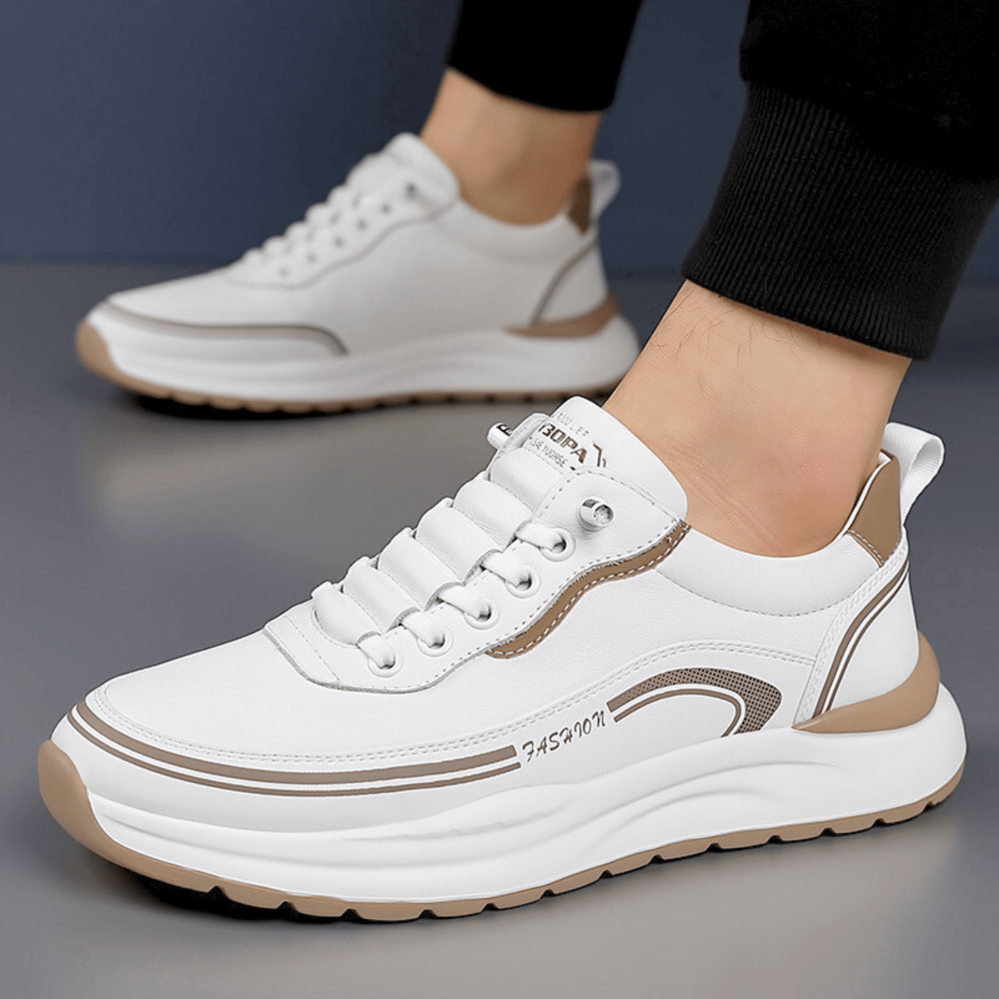 Brixton Sneaker | Premium Leather, Cushioned Sole