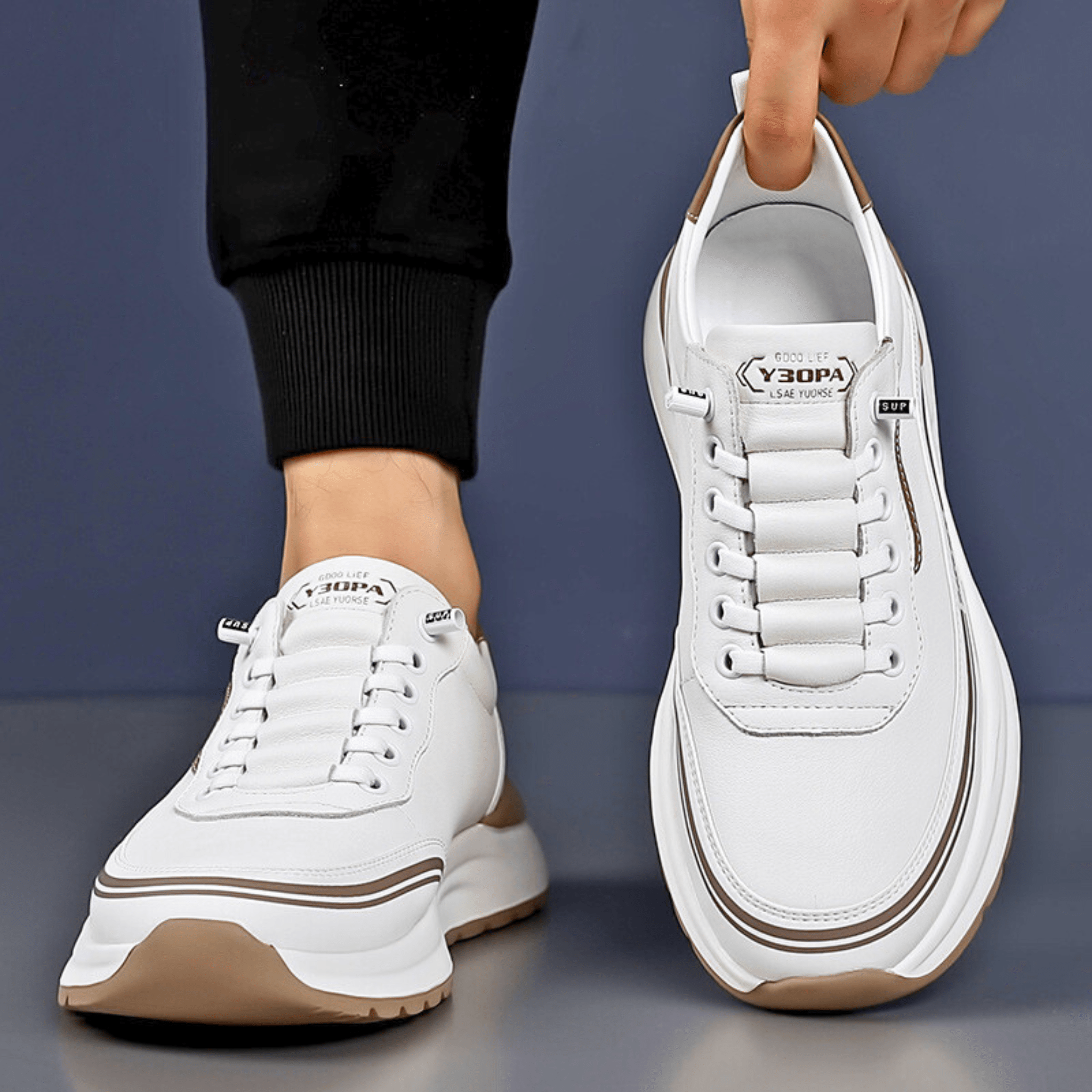 Brixton Sneaker | Premium Leather, Cushioned Sole