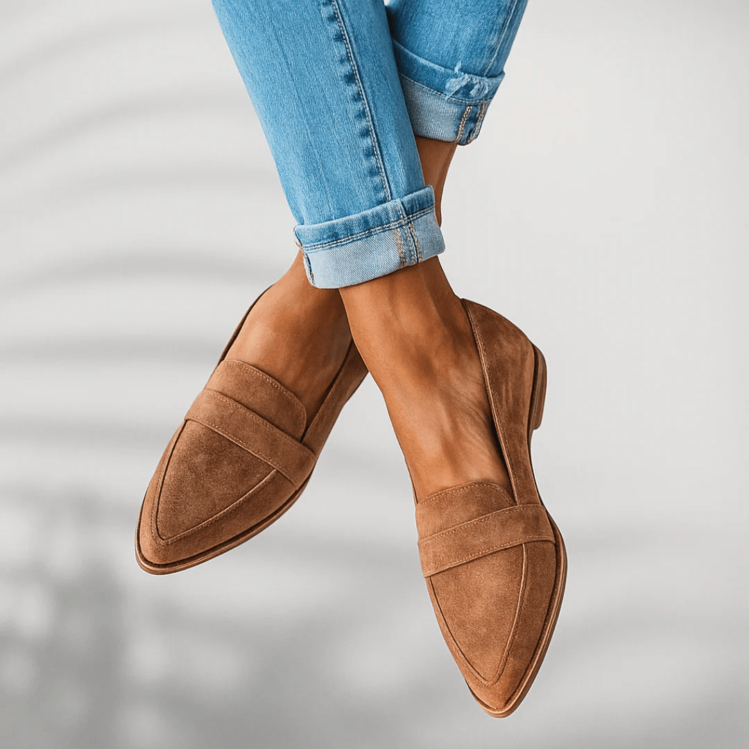 Rosa Loafers for Women | Elegant PU Leather, Orthopedic Comfort