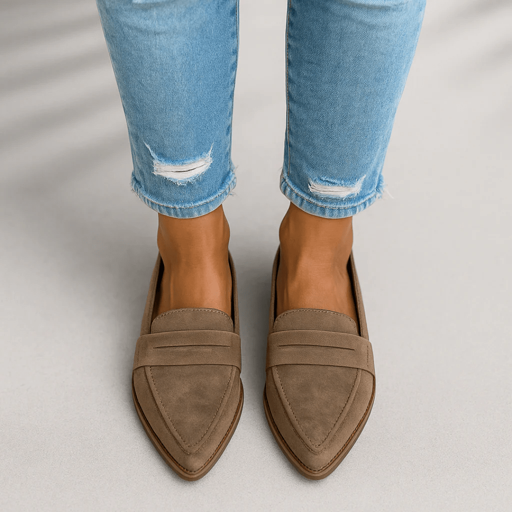 Rosa Loafers for Women | Elegant PU Leather, Orthopedic Comfort